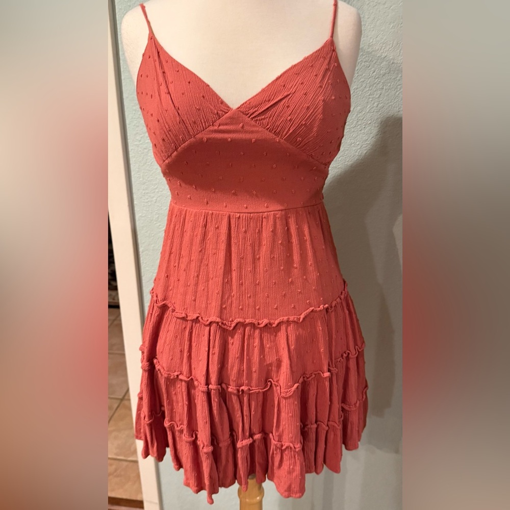 Altar’s State Coral adjustable strap dress size XS